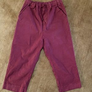 Album di famiglia drop crotch made in Italy crop pants